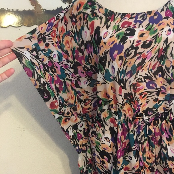 Nicole Miller painting print caftan style dress - Picture 4 of 8